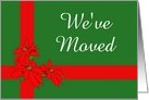 We’ve Moved-Happy Holidays-Poinsettias-Custom card