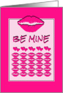 Be My Valentine Hearts/Lips/Kisses card