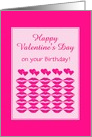 Valentine’s Day Birthday Hearts and Kisses/Custom card