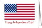 Happy 4th Of July Independence Day American Flag card