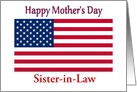 Mother’s Day Sister-in-Law American Flag Patriotic card