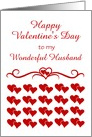 Happy Valentine’s Day-For Husband-Hearts-Custom card