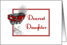 Dearest Daughter-Blank Note-Victorian-Lady In Red Hat card