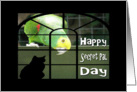 Happy Secret Pal Day-Parrot-Cat-Humor card