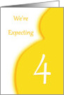 We’re Expecting Quadruplets-4-Announcement card