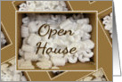 Open House-Announcement-Styrofoam Packing Peanuts card