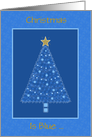 Christmas Is Blue Missing You Tree With Ornaments And Star card