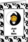 Just A Note-Yin-Yang-Chinese Face-Custom card