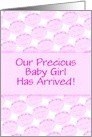 It’s A Girl-Birth Announcement-Happy Faces-Custom card
