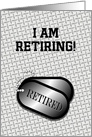 Announcement-Retirement-Dog Tag card
