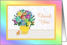 Thank You-For Hospital Visit-Pastel Flowers-Custom card