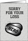 Sympathy-Sorry For Your Loss Dog Tags-Hero card