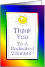 Thank You-Volunteer-Sunhine-Custom Card