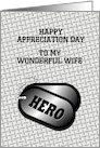 Military Appreciation Day-For Spouse-DogTags-Customizable Card