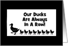 Business-Ducks In A Row-Customizable Card