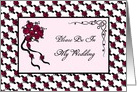 Wedding Attendant Invitation-Roses-Ribbons-Custom card