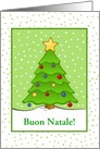 Christmas-Italian-Buon Natale-Tree-Snow-Custom Card