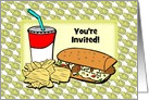 You’re Invited-Picnic-Sandwich-Chips-Drink-Custom card