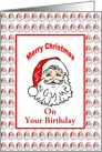 Santa Claus Christmas and Birthday Card