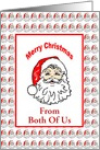 Merry Christmas-From Both Of Us-Santa Claus-Custom card