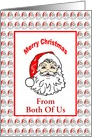 Merry Christmas-From Both Of Us-Santa Claus-Custom card