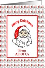 Merry Christmas-From All Of Us-Santa Claus-Custom card