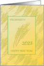 Happy New Year Wheat Design For 2023 Custom Card