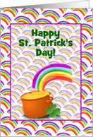 St. Patick’s Day Pot Of Gold/Rainbow/Clover/Custom card