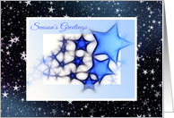 Christmas Card With Star Design/Season’s Greetings card