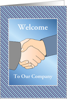 Business Welcome To Our Company/Handshake/Custom card