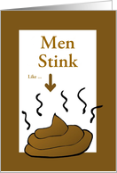 Men Stink Like Poop/Poop Card/Custom card
