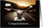 Congratulations On Getting Your Motorcycle License card