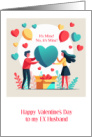 Valentine’s Day For Ex Husband Couple Separated By Heart card