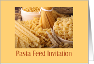 Pasta Feed Invitation Pasta Photo card