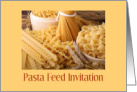 Pasta Feed Invitation Pasta Photo card