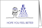 Get Well Soon Feel Better After Eye Surgery card