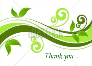 Thank You For The Invitation With Green Vines And Leaves