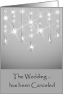 Wedding Canceled Announcement with Crystals card