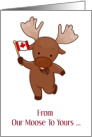 Happy Canada Day From Our Moose To Yours card