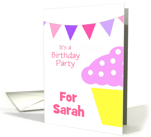 Birthday Party Invitations Party/Custom Name Card For Girls card