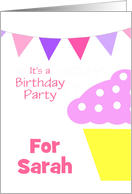 Birthday Party Invitations Party/Custom Name Card For Girls card