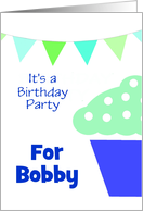 Birthday Party Invitations Party/Custom Name Card For Boys card