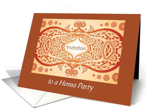 Invitation To A Henna Party card (1293442)