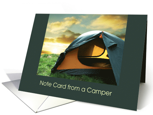 Tent And Sunset Camp Notes Thinking of you card (1296252)