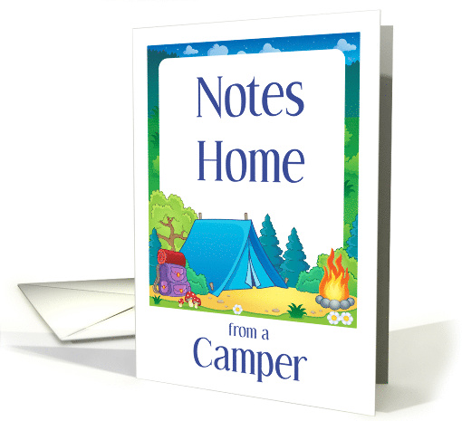 Thinking Of You Notes Home From A Camper At Campsite card (1296264)