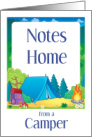 Thinking Of You Notes Home From A Camper At Campsite card