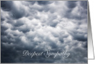 Deepest Sympathy For Family And Friends Of Suicide Victim Cloudy Sky card