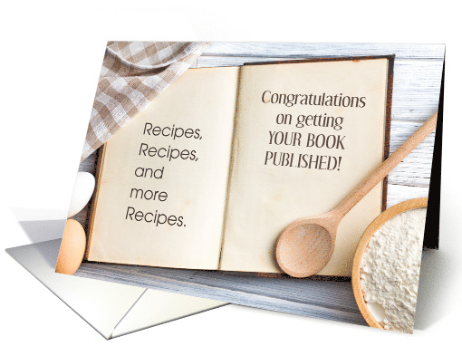 Congratulations On Your Published Recipe Book card (1330594)