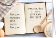 Congratulations On Your Published Recipe Book card