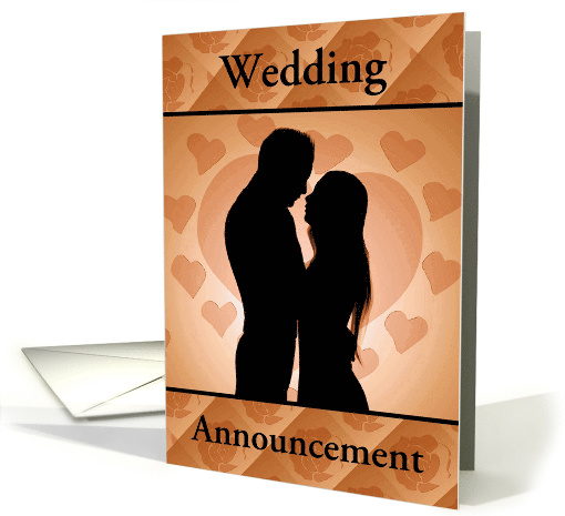 Marriage Announcement/Lovers Hearts And Roses/Custom card (1345128)